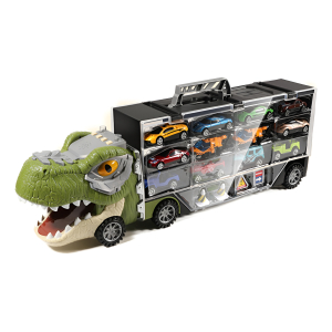 Juguete Niños Dino Camión Rampa 10 Autos 12 Dinosaurios
