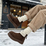 Botas Mujer Invierno Plataforma Corderito Cierre - Imagen 6