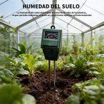 Medidor De Humedad Plantas Suelo Ph Luz 3 En 1 - Imagen 5