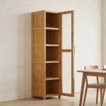 Biblioteca Organizador 5 Estantes Con Puerta De Acrílico - Imagen 4