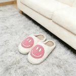 Pantuflas Mujer Peluche Carita Feliz Antideslizantes - Imagen 3