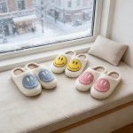 Pantuflas Mujer Peluche Carita Feliz Antideslizantes - Imagen 4
