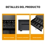 Cajon Para Caja Registradora Gaveta Grande Llaves Rj11 - Imagen 5