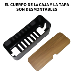Organizador Ordenador De Cables Caja Nordica Decoracion - Imagen 7