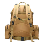 Mochila Tactica Militar Gran Capacidad Desmontable 55 Litros Diseño De La Tela Negro - Imagen 3