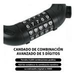 Tranca Candado 5 Combinaciones Antirrobo Bicicletas Motos - Imagen 11