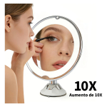 Espejo Luz Led Ventosa Aumento X10 Rotacion 360° - Imagen 6