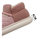 Pantufla Bota Calidas Con Corderito De Hilo Abrigadas - Imagen 9