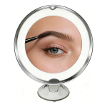 Espejo Luz Led Ventosa Aumento X10 Rotacion 360°
