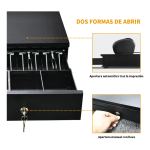 Cajon Para Caja Registradora Gaveta Grande Llaves Rj11 - Imagen 6