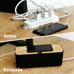 Organizador Ordenador De Cables Caja Nordica Decoracion - Imagen 8