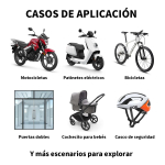 Tranca Candado 5 Combinaciones Antirrobo Bicicletas Motos - Imagen 17