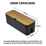 Organizador Ordenador De Cables Caja Nordica Decoracion - Imagen 3