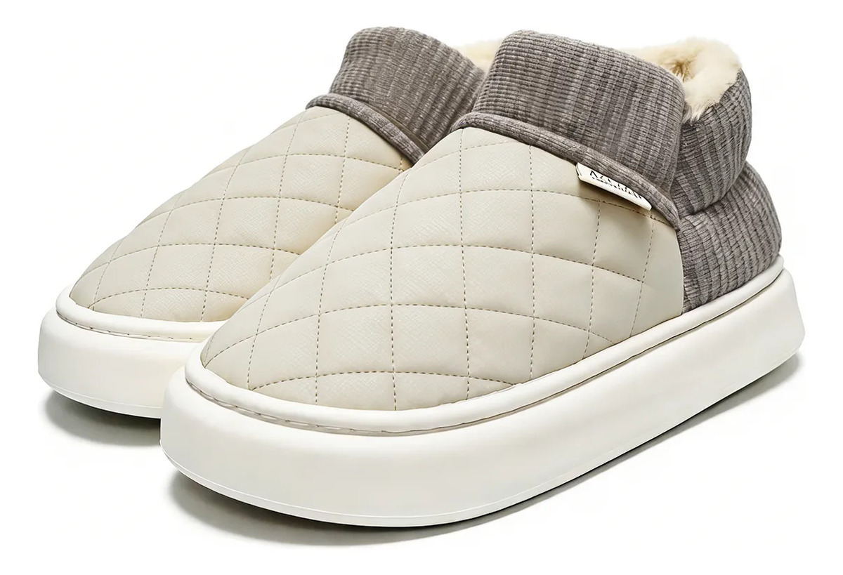 d_865347-mlu110275837289_042026-f.jpg Pantufla Bota Calidas Con Corderito De Hilo Abrigadas - Imagen 1