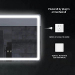 Espejo Baño Led Segovia 60x80 Antiempañante Táctil Marco Gris - Imagen 8