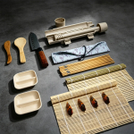 Kit Para Sushi Casero 15 Piezas Molde Palillos Cuchillo Etc - Imagen 5