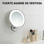 Espejo Luz Led Ventosa Aumento X10 Rotacion 360° - Imagen 8