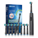 Cepillo Dental Eléctrico Sónico Resistente Al Agua Negro - Imagen 2