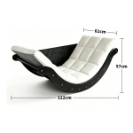 Sillón Mecedora De Piso Reclinable Para Lectura - Imagen 2