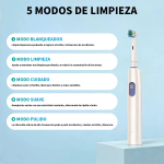 Cepillo Dental Eléctrico Sónico Resistente Al Agua Negro - Imagen 4