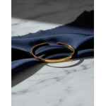 Pulsera Esclava Acero Inoxidable Lisa Unisex Dorada