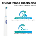 Cepillo Dental Eléctrico Sónico Resistente Al Agua Negro - Imagen 11