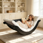 Sillón Mecedora De Piso Reclinable Para Lectura - Imagen 7