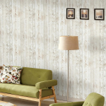 Papel Vinilo Adhesivo Tapiz Pared Madera Gris - Imagen 6