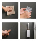 Cepillo Escobilla Con Cerdas De Silicona Antisalpicaduras Blanco - Imagen 7