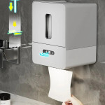 Dispensador De Papél Higienico Automático Con Sensor A Pilas Color Blanco - Imagen 4