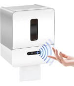 Dispensador De Papél Higienico Automático Con Sensor A Pilas Color Blanco - Imagen 2